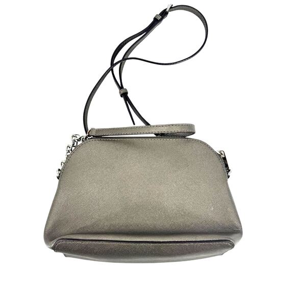 Michael Kors Cindy Dome Crossbody in Silver Glitter - Picture 2 of 3